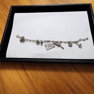 Vintage R.L. Griffith and Sons Sterling Silver Charm Bracelet